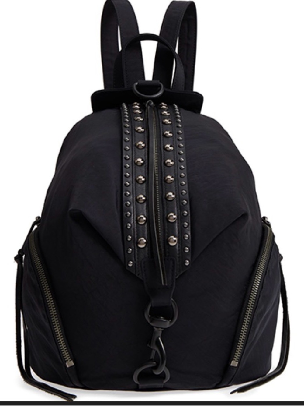 Rebecca Minkoff Julian Black Studded Nylon Backpack